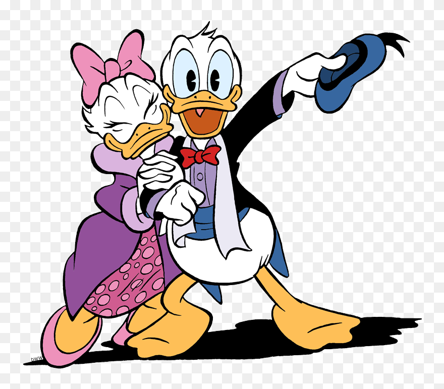 Donald And Daisy Duck Clipart - Png Download