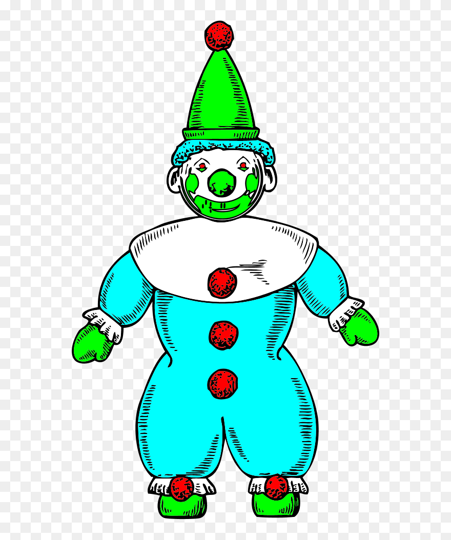 Clown Yellow With Cap - Clown Clipart - Png Download