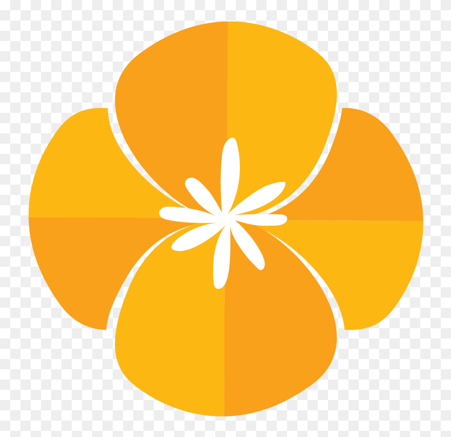 Social Media - California Poppy Symbol Clipart