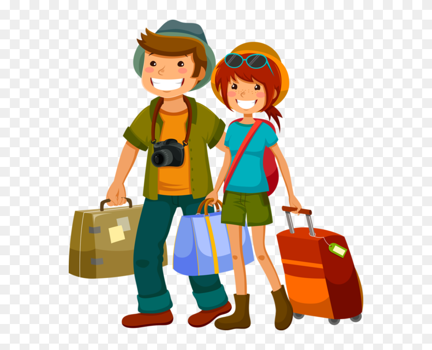 Personnages People Pinterest Belle - Happy Travellers Clipart - Png Download