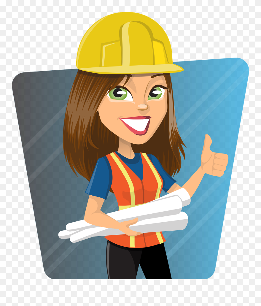 Architect Clipart Girl - Png Download