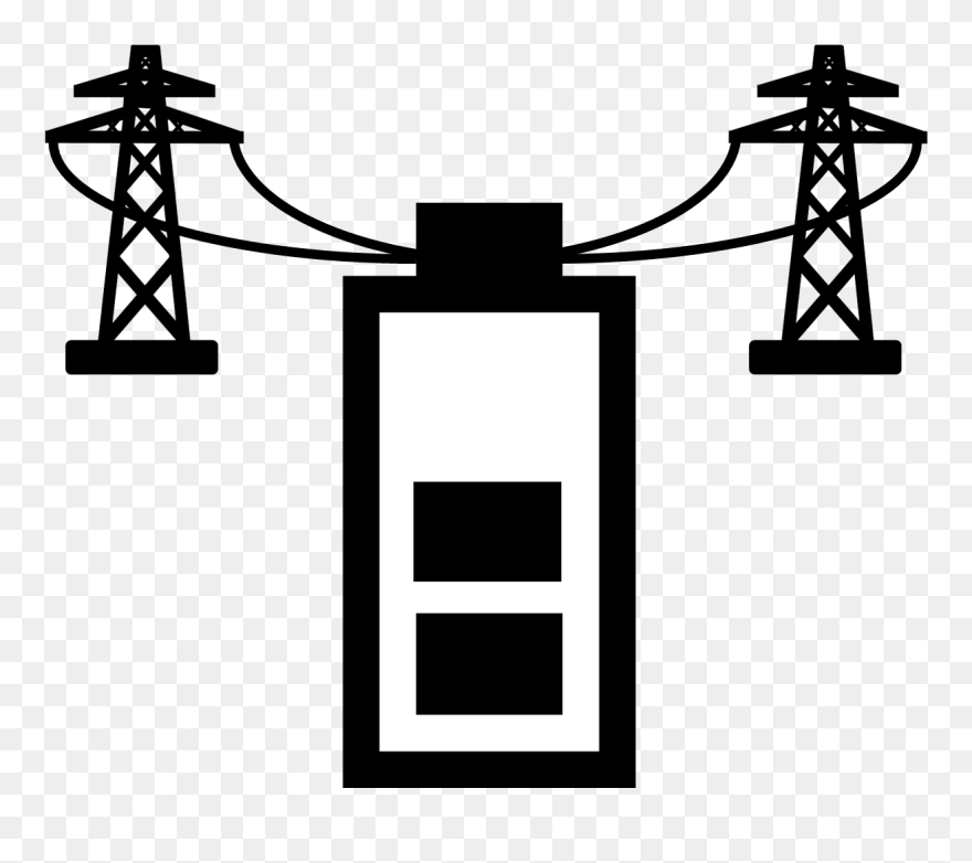 Grid Energy Storage Icon Clipart