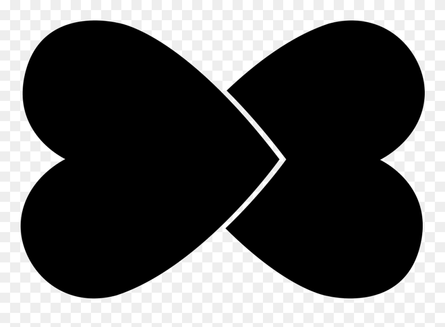 March - Black Love Heart Clipart