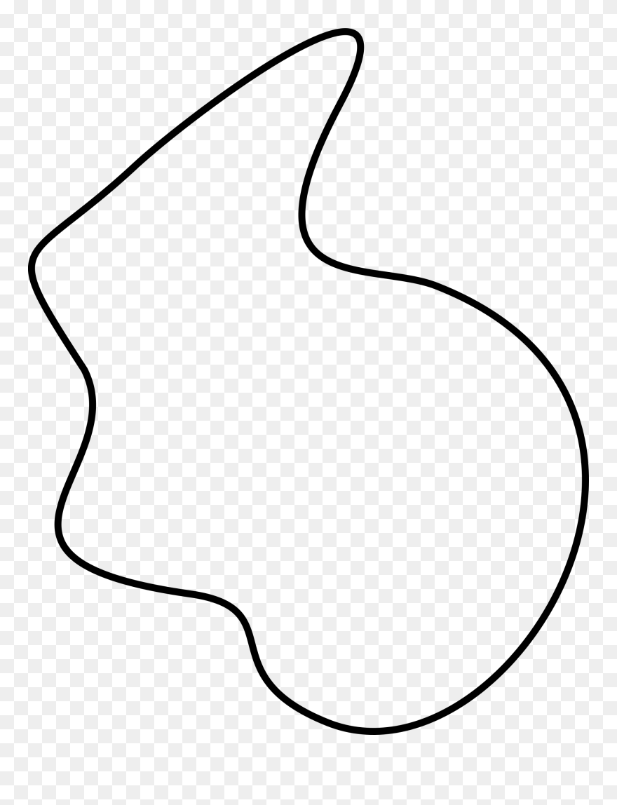 A String-like Loop - Line Art Clipart