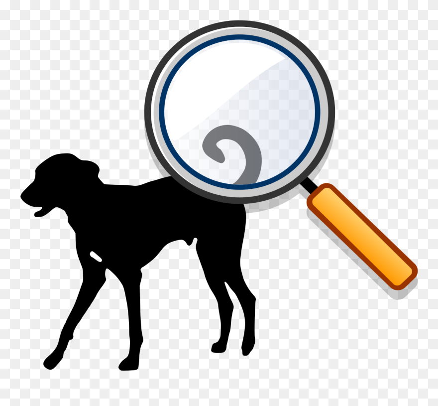 Silhouette Dog Clipart Transparent Background - Png Download