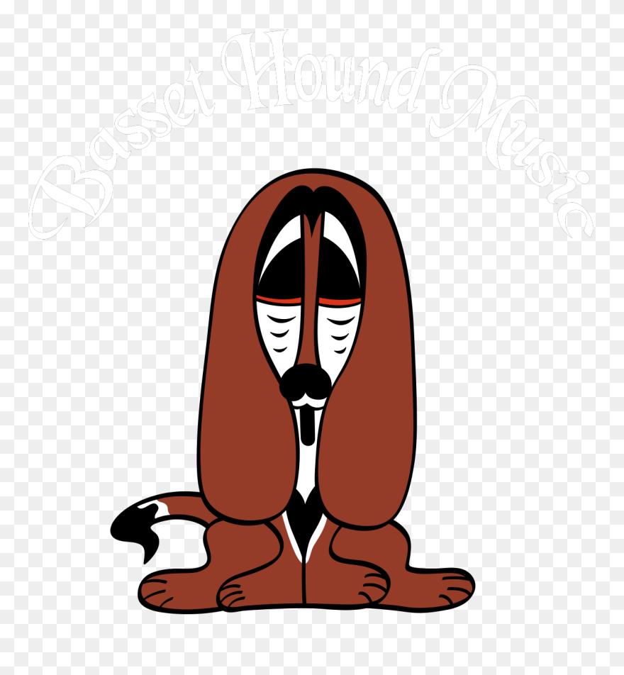 Basset Hound Music - Basset Hound Cartoon Clipart