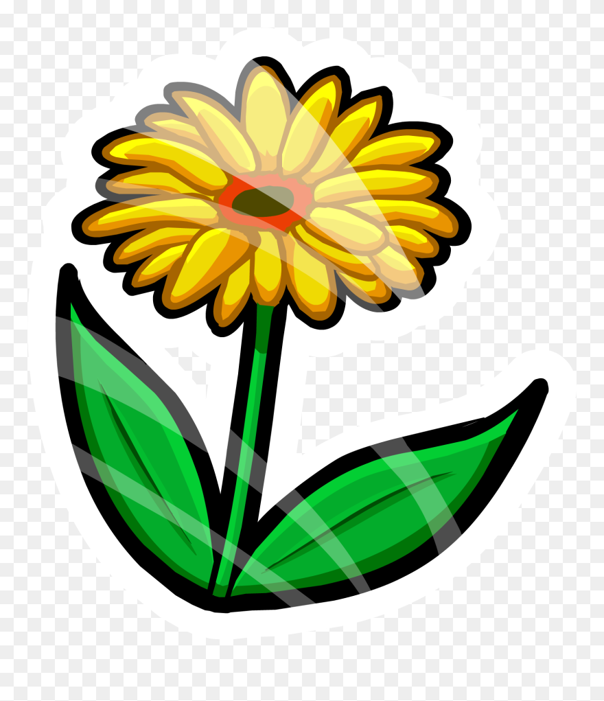Club Penguin Wiki - Club Penguin Spring Flower Pin Clipart