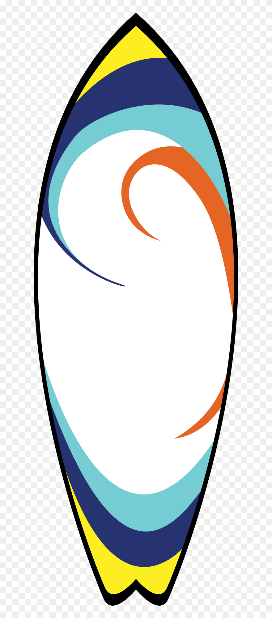 Surfboard Surfing Clip Art - Surf Board Clip Art - Png Download