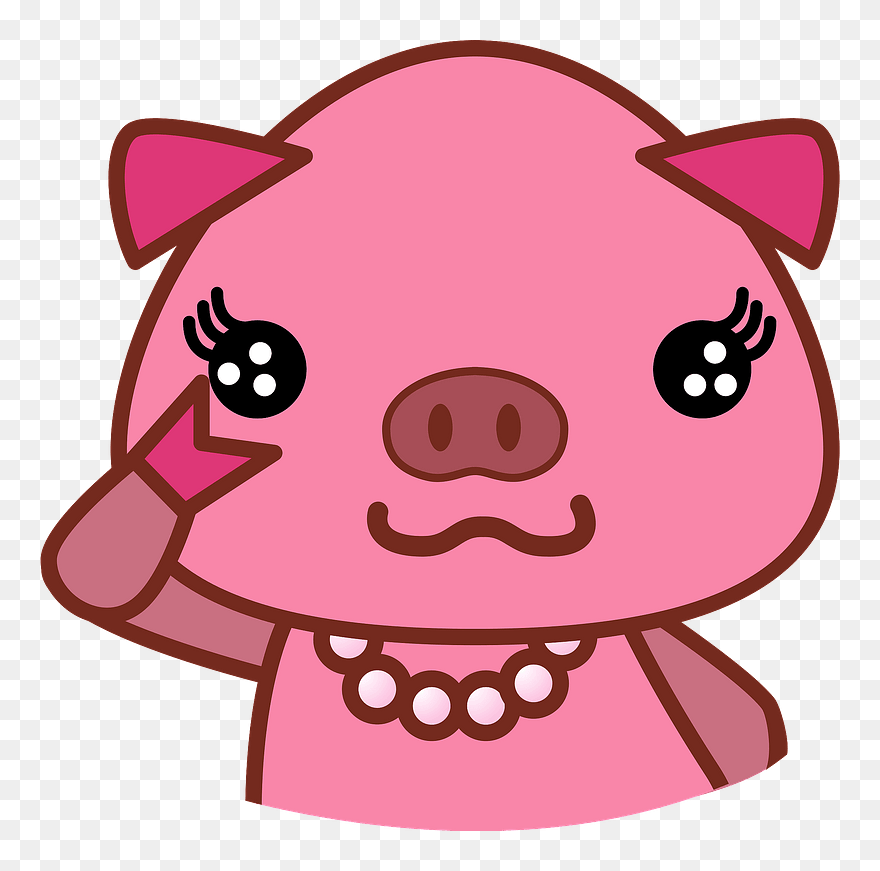 Pig Animal Pearl Clipart - Cartoon - Png Download