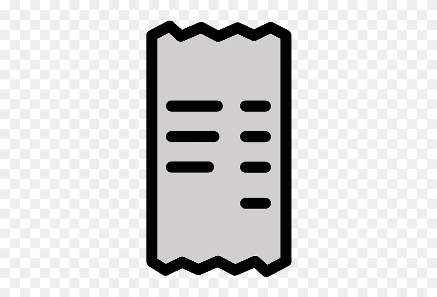 Receipt Emoji Clipart - Png Download
