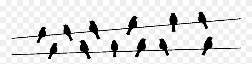 Bird Nest Sticker Electrical Cable Wire - Flock Clipart