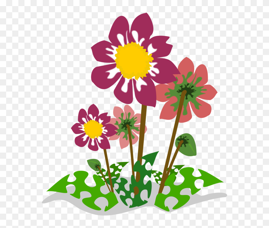 Flowerpot,plant,flora - Flower Nature Clip Art - Png Download