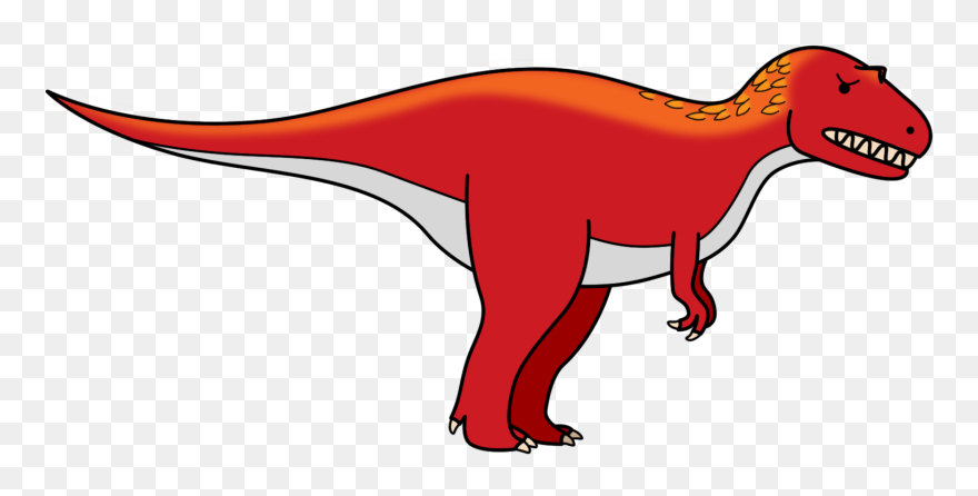 Red Dinosaur Clipart - Png Download