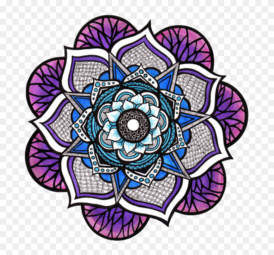 Flower Clipart Mandala - Mandalas En Hd Png Transparent Png