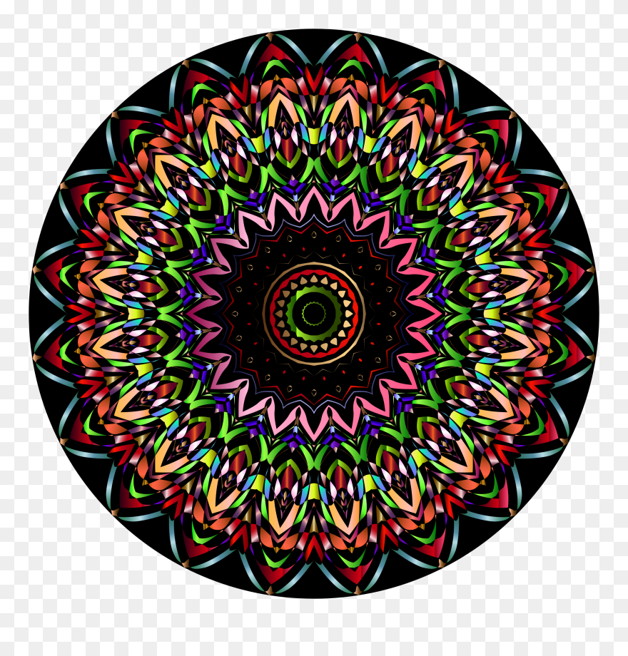 Chromatic Mandala Clip Arts - Clip Art - Png Download