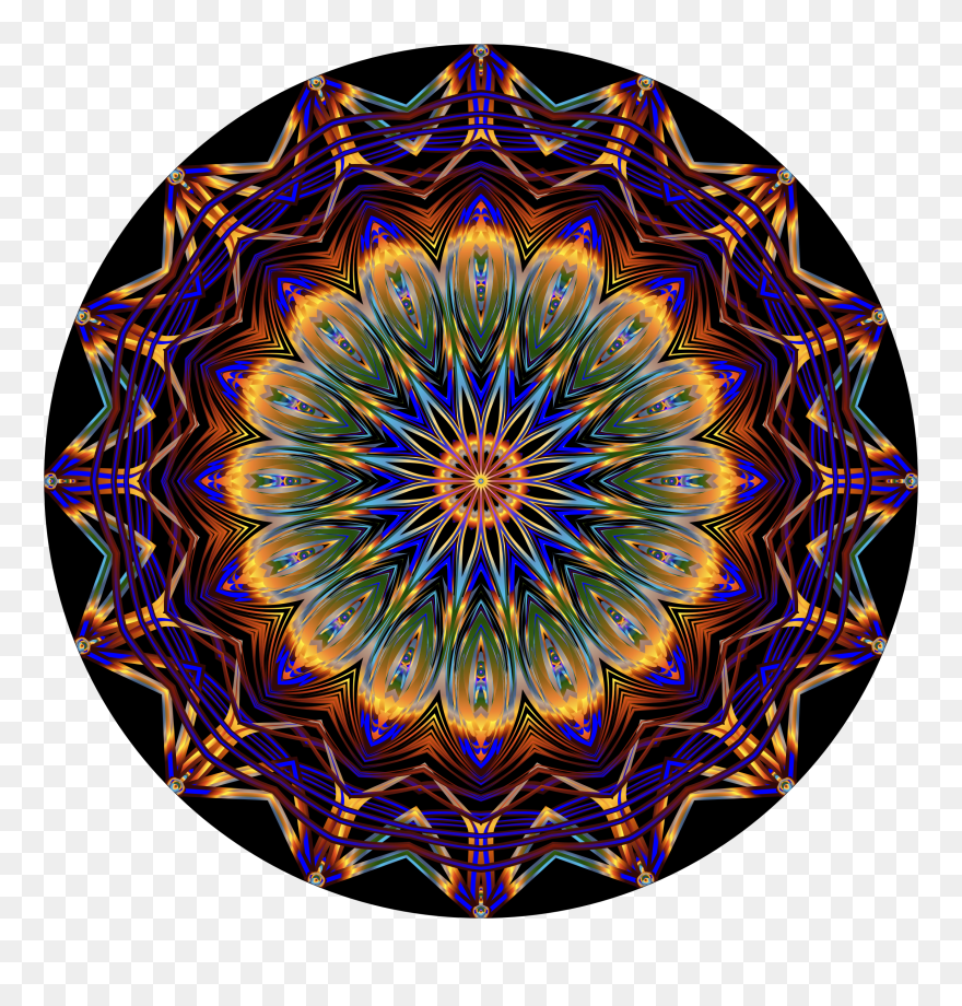 Prismatic Mandala Line Art 8 Clip Arts - Ethnic Deep House - Png Download