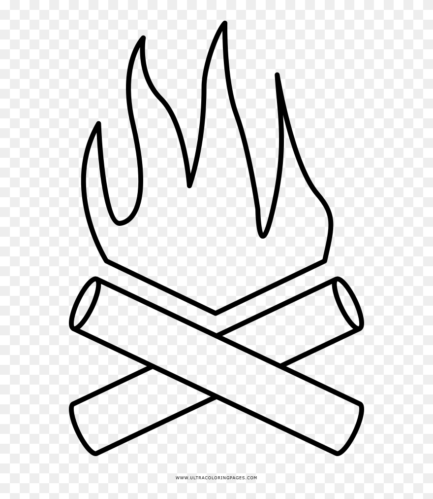 Coloring Book Campfire Coloring Page For Toddlers Veterans - Coloring Book Clipart