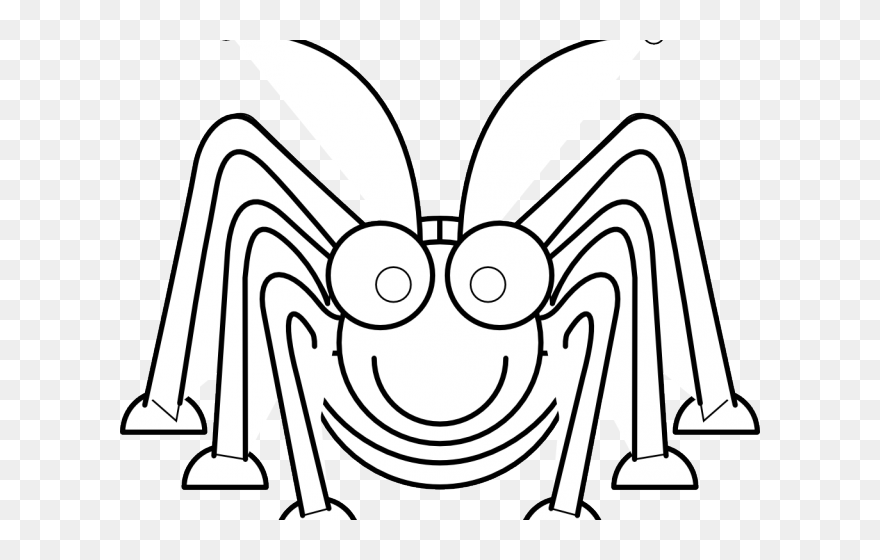 Transparent Cute Grasshopper Clipart - Insect Colouring Pages Clip Art - Png Download