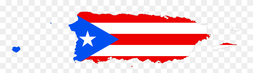Area,line,red - Island Puerto Rico Flag Clipart