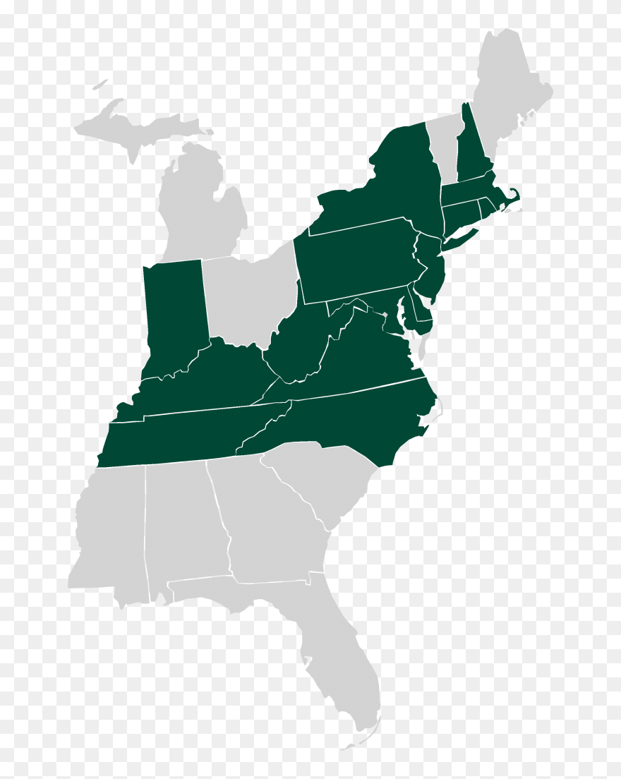 Great Lakes Region Us Map Clipart