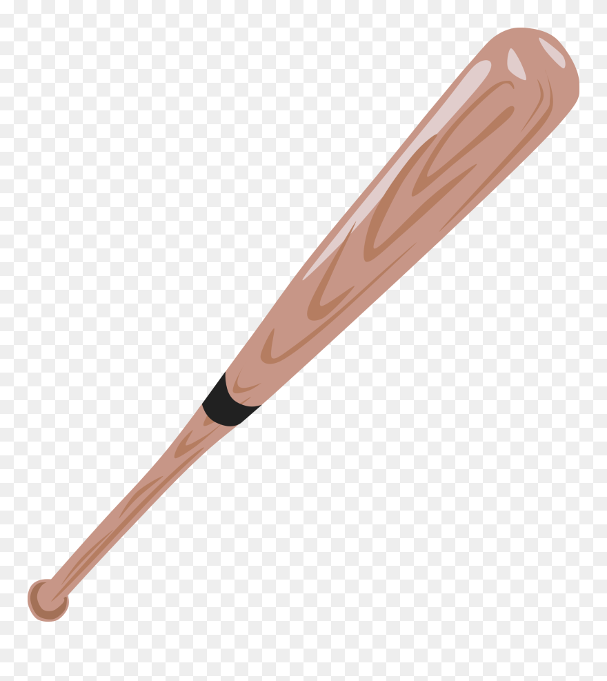 Baseball Bat Clipart Black And White - Transparent Background Baseball Bat Clipart - Png Download