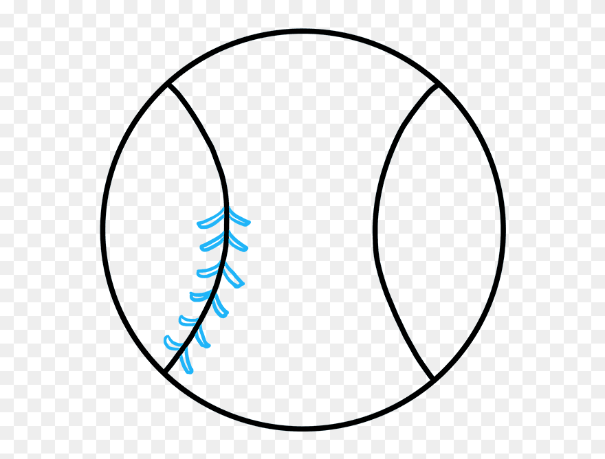 Transparent Baseball Stitches Png - Baseball Drawing Clipart