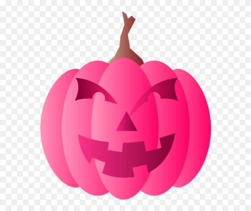 Pumkin Vector Pink Pumpkin - Halloween Pumpkin Clipart Pink - Png Download