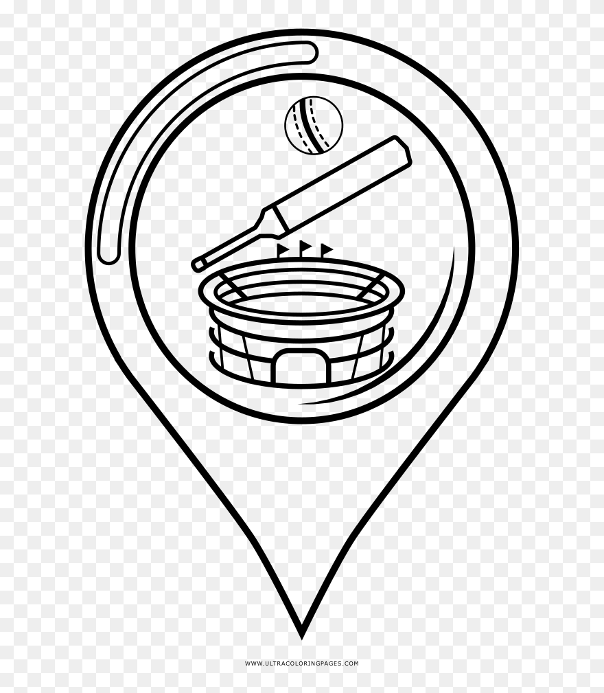 Transparent Stadium Clipart Black And White - Estadio De Futbol Dibujo - Png Download