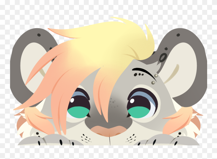 Floofylomby Peek A Boo - Cartoon Clipart