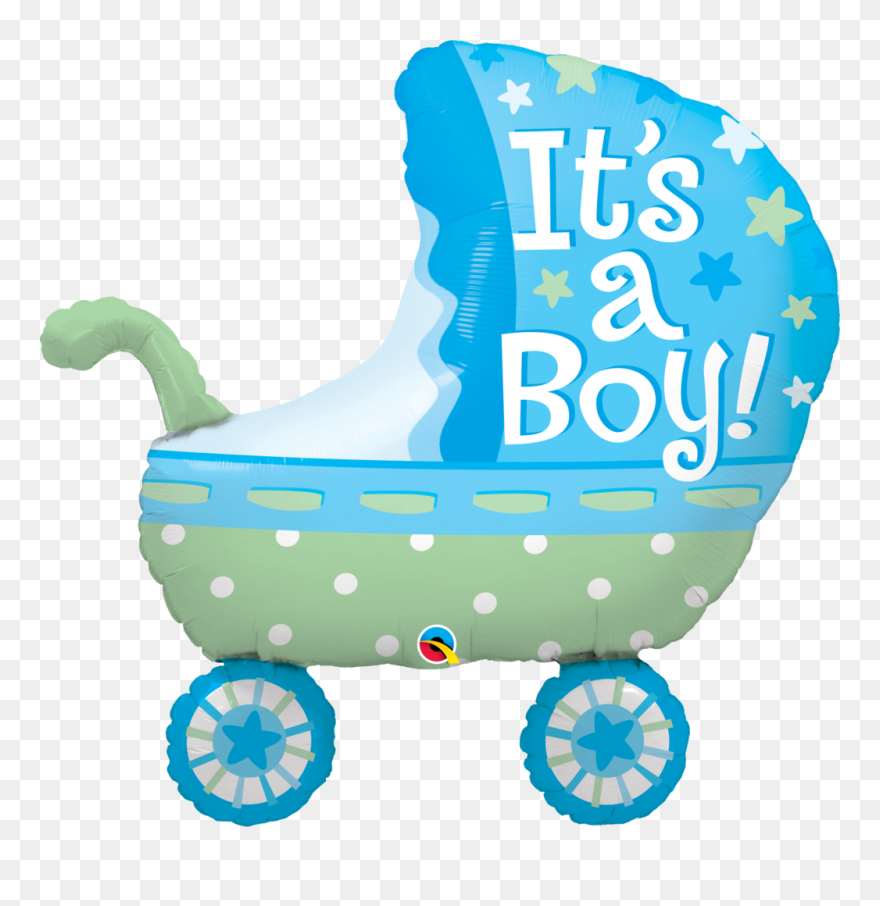 Transparent Pram Clipart - Balloon Its A Boy - Png Download