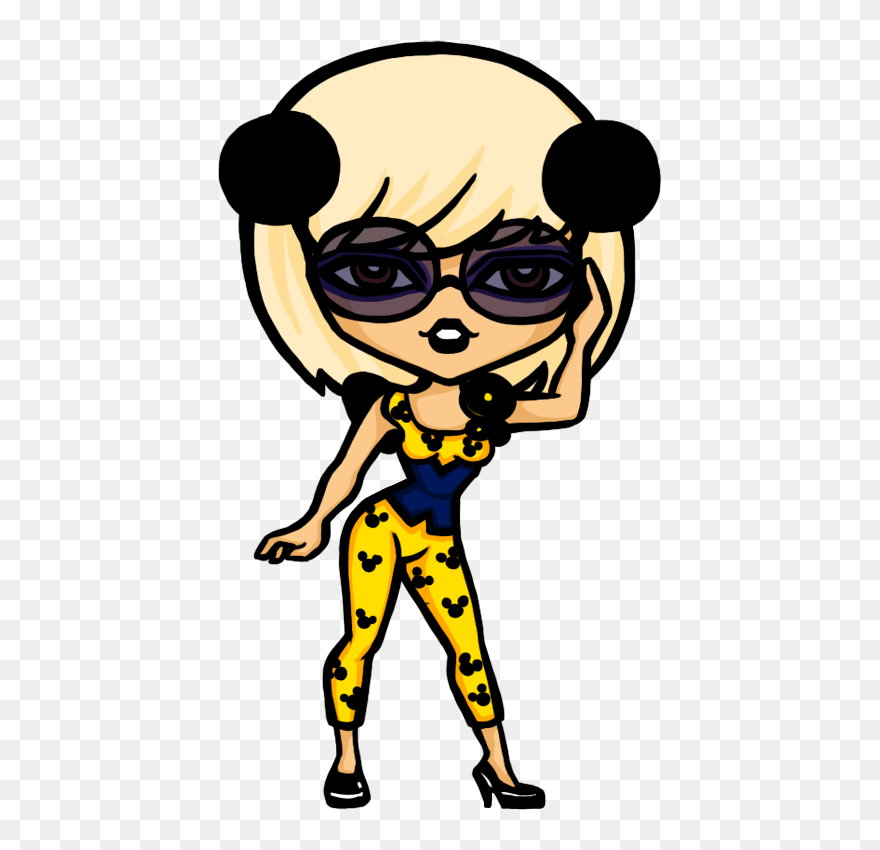 Dorinda Clip Lady Gaga - Lady Gaga Cartoon Png Transparent Png