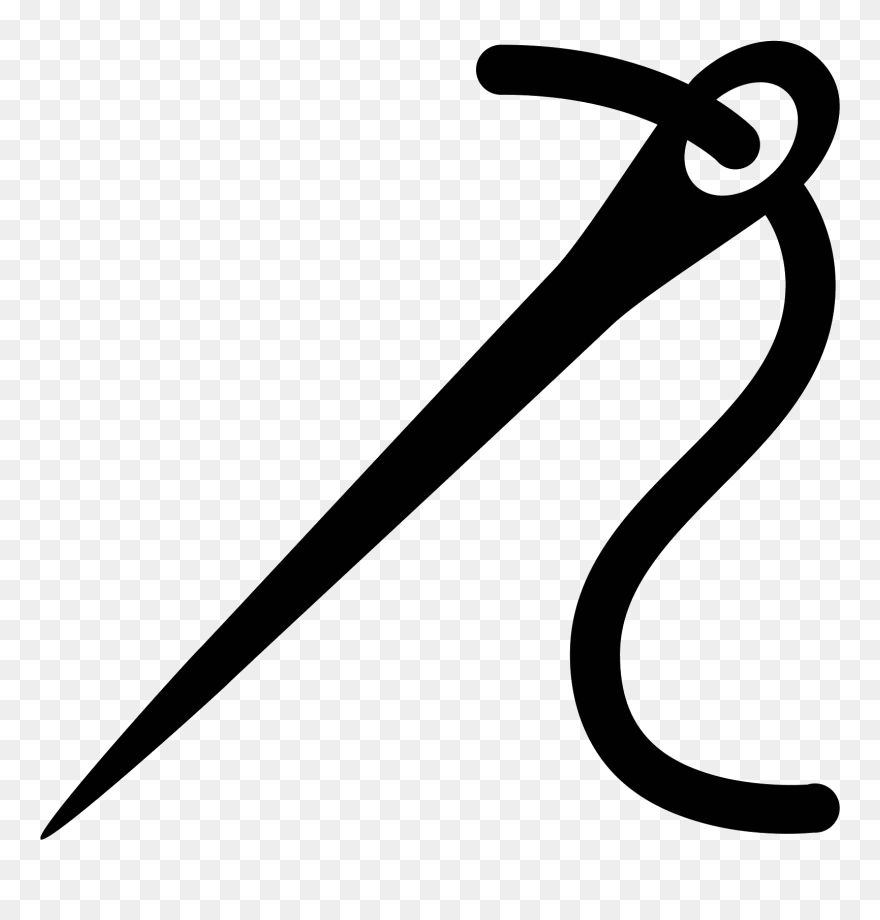 Crafts Clipart Needle Thread - Needle Icon - Png Download