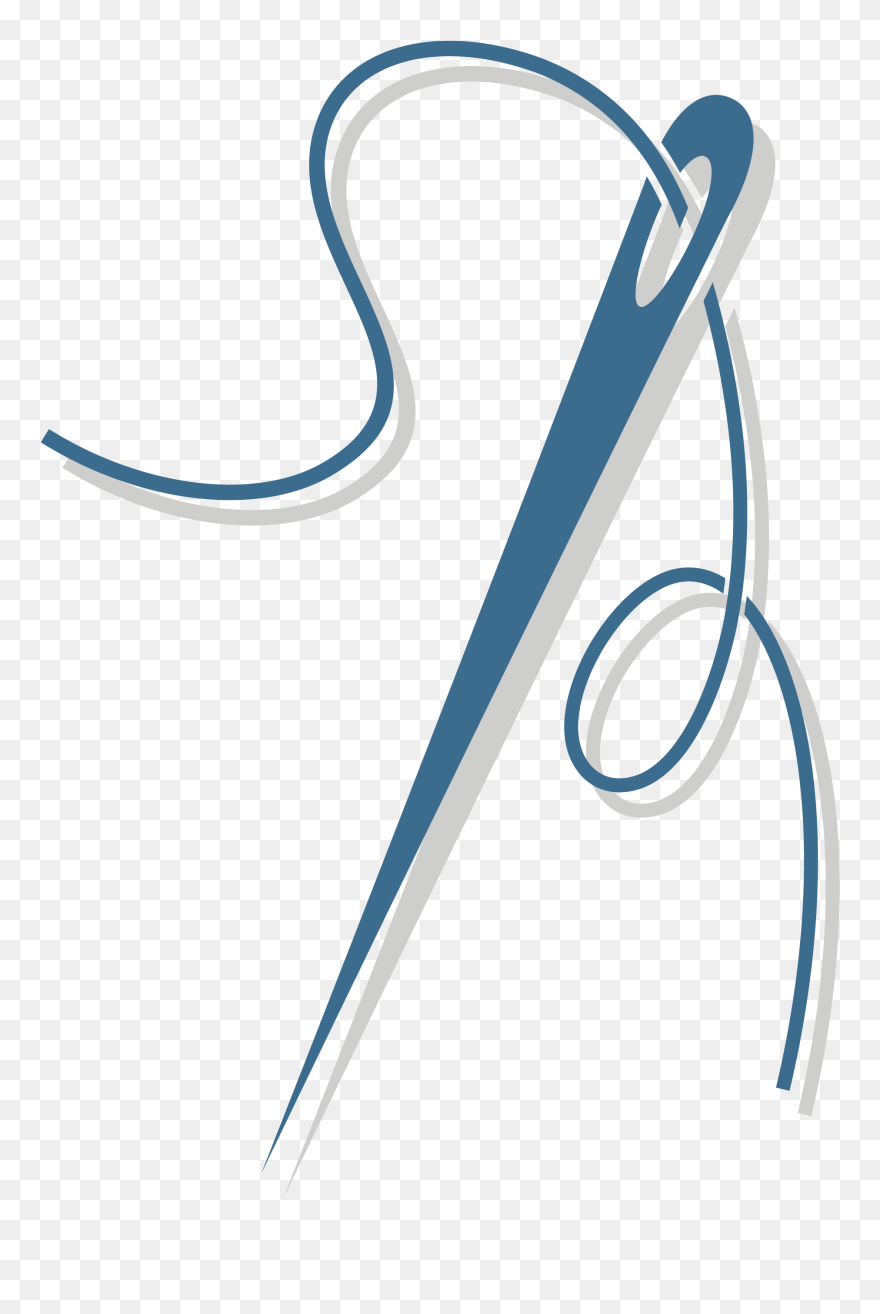 Needle And Thread - Calligraphy Clipart