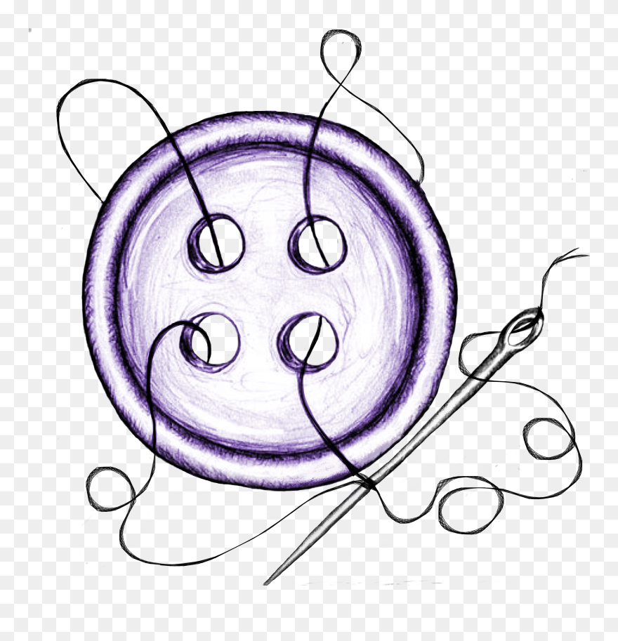 Sewing Button Tattoos Clipart