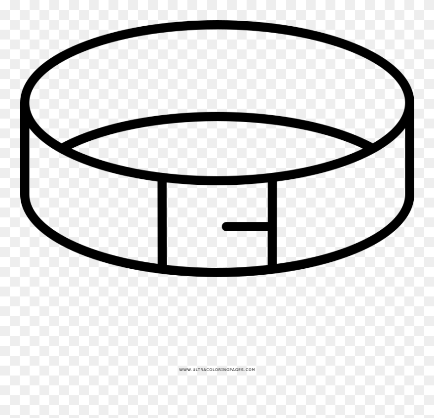 Belt Coloring Page - Da Vinci Man Icon Clipart