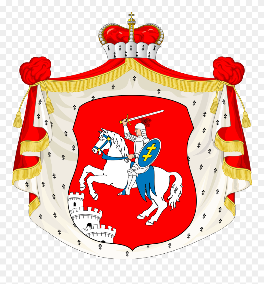 Belarus And Lithuania Coat Of Arms Clipart