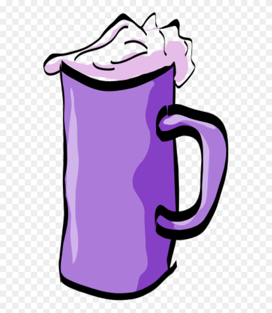 Vector Clip Art - Purple Beer Cartoon - Png Download