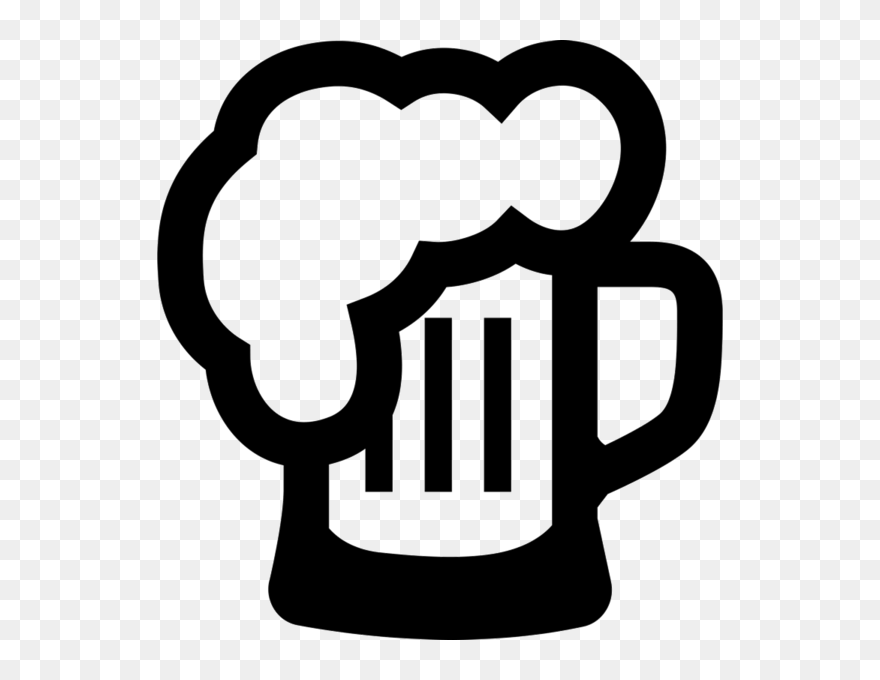 Transparent Beer Stein Clipart Black And White - Beer - Png Download