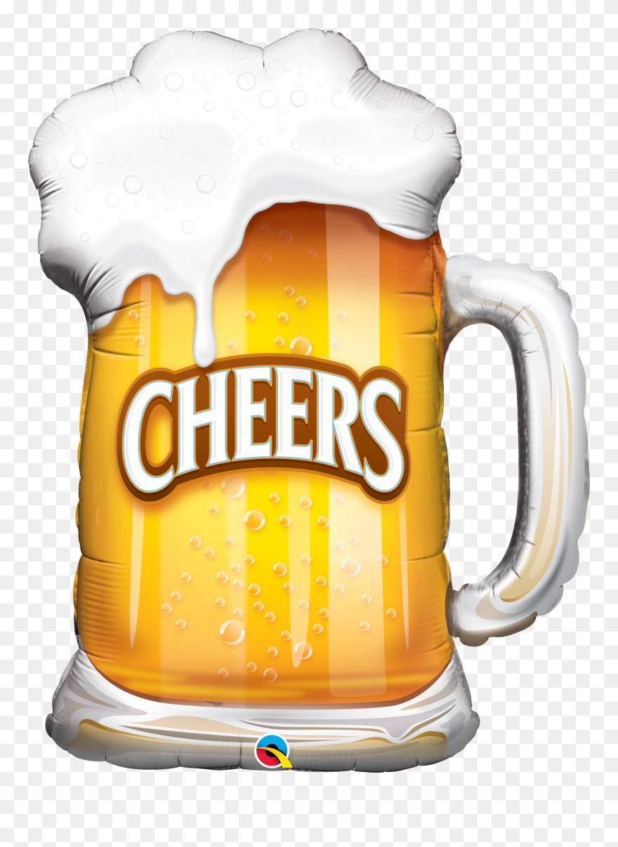 Transparent Beer Mugs Cheers Clipart - Beer Balloon - Png Download