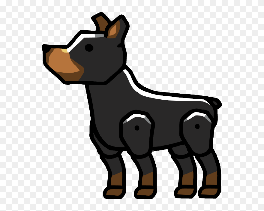 Scribblenauts Doberman Clip Arts - Scribblenauts Dog - Png Download