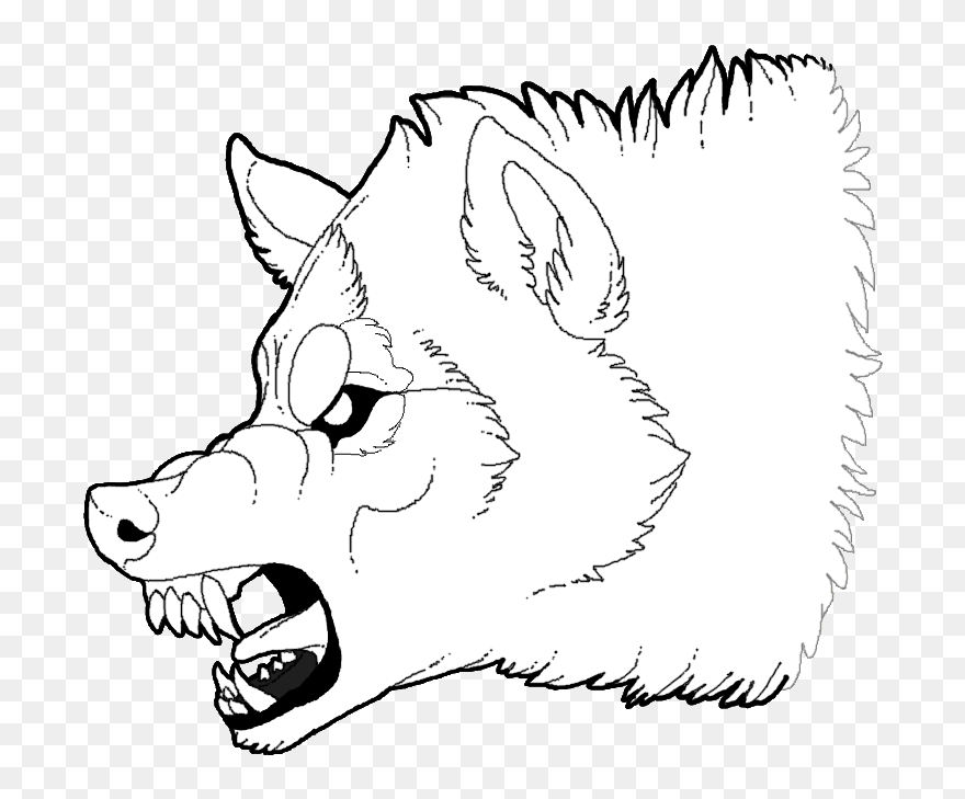 Drawing Wolfs Growl Transparent Png Clipart Free Download