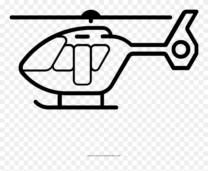 Helicopter Coloring Page - Coluring Page Of Helicopter Clipart