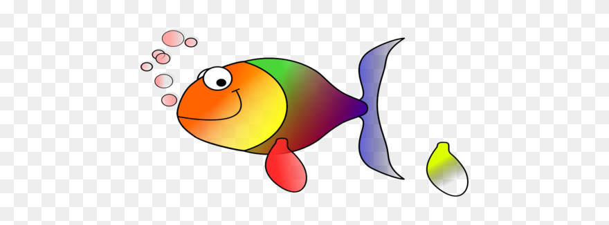 Rainbow Fish Clipart Clip Art Freeuse Library Rainbow - Moving Animated Fish Clipart - Png Download
