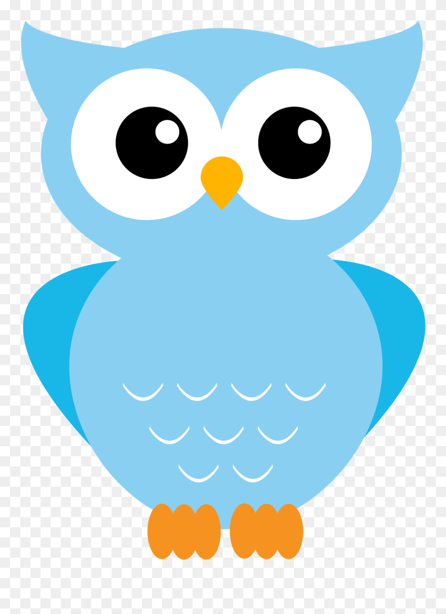 28 Collection Of Blue Owl Clipart - Printable Owl - Png Download