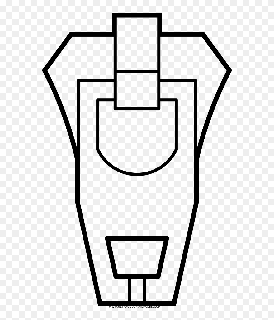 Transparent Zipper Black And White Clipart - Line Art - Png Download