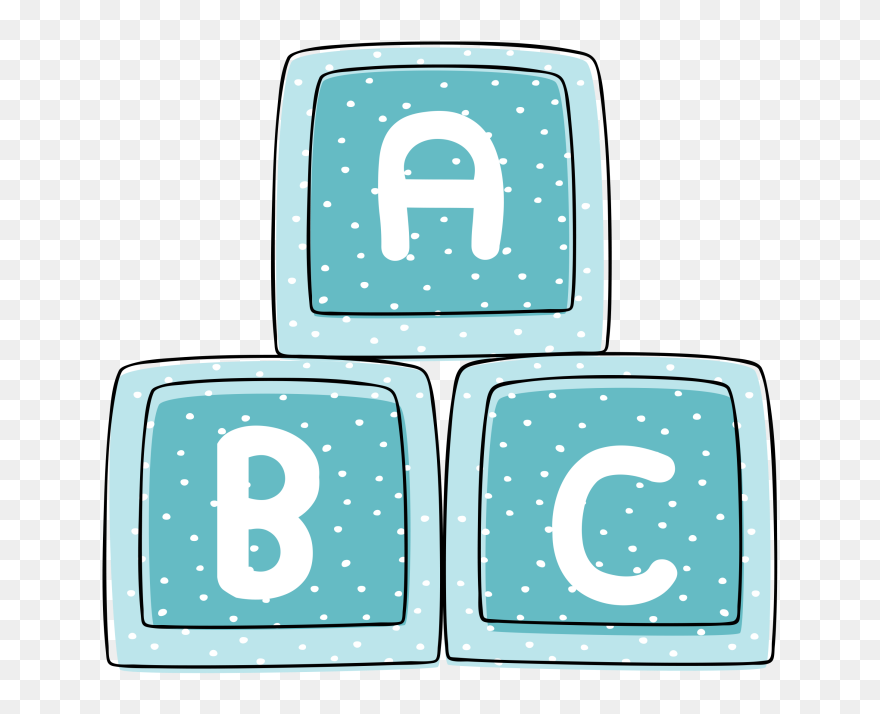 Blue Baby Block Clipart - Png Download