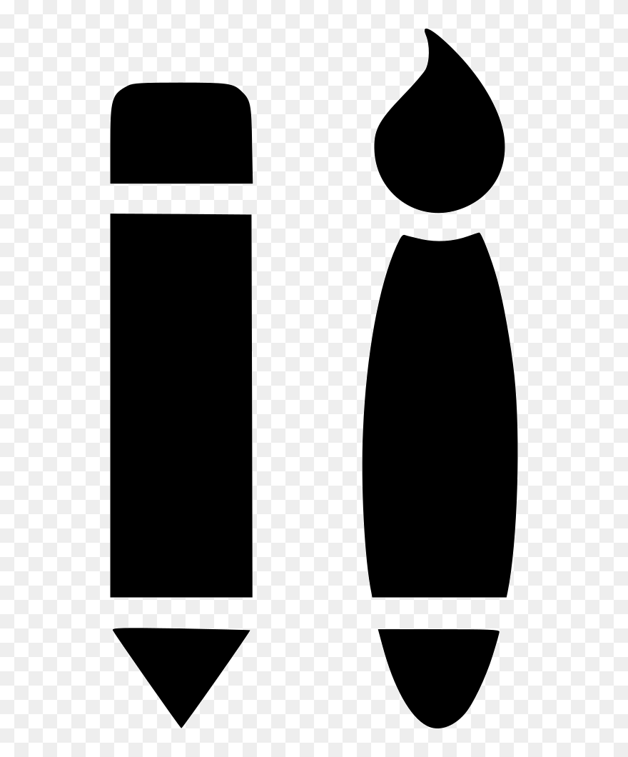 And Paintbrush Straight - Skateboard Clipart