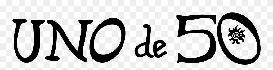 Download Uno De 50 Logo, Black - Uno De 50 Clipart