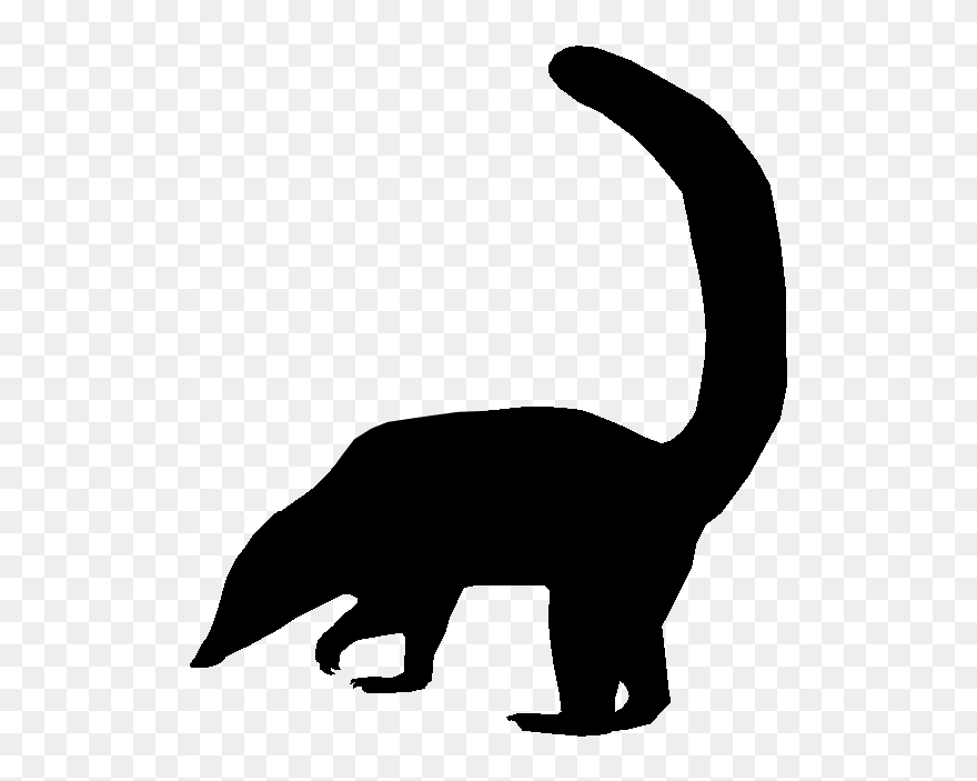 Sloth Silhouette - Coati Silhouette Png Clipart