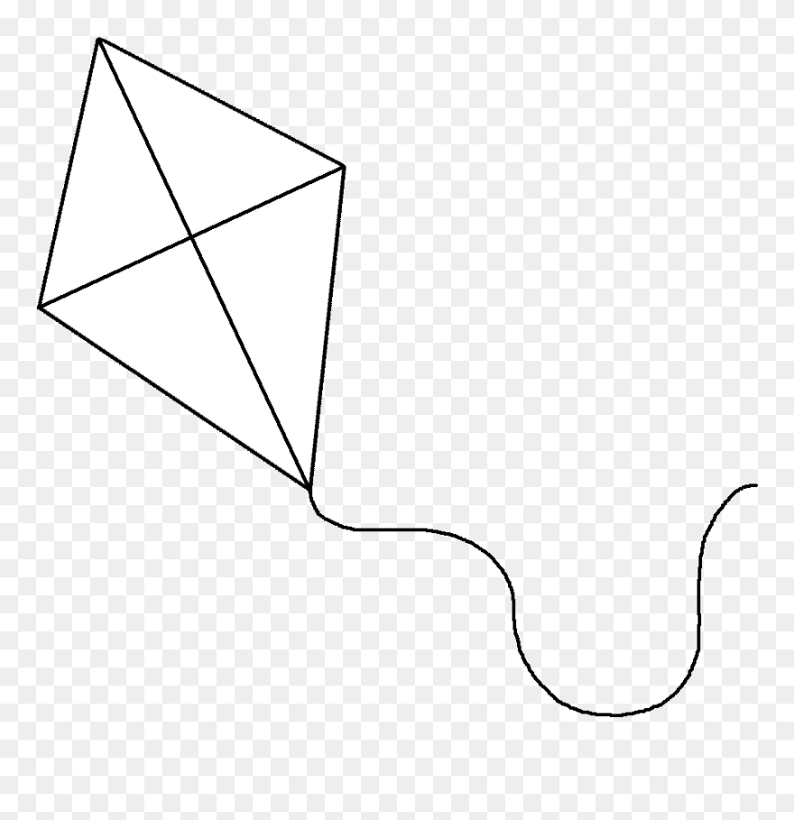 Kite Image With Black Background Clipart